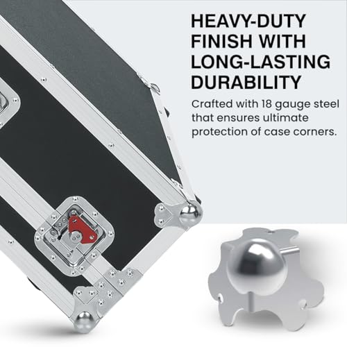 Image of Penn Elcom Flight Case Small Ball Corner (Set of 8) Top /Male | Zinc Finish | DJ /Audio /Sound Box (4.1 * 4.1 * 4.1 cm) Round Angle Edge | Case Protection with 3 Holes | Easy to Fit