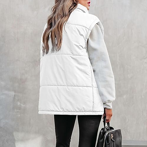 Cocila Black of Friday 2024 Ladies Black Quilted Gilet Ladies Winter Jackets Womens Gilets And Body Warmers Drawstring Gilet Womens Black Hoodie Size 18 Lightning Deals Warehouse Clearance - Image 3