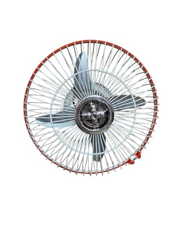 Image of 8 Inch 24V DC High Speed Fan for Car, Bus, Truck & Auto 4 Blade Oscillating Electric Cooling Wall Mount Vehicle Fan with Adjustable Angle Powerful Airflow Low Noise (Pack of 1) (24 Volts)