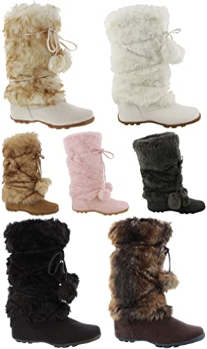 Blossom Talia-Hi Women Mukluk Faux Fur Boot Mid Calf Winter Snow White 11 #TOP5