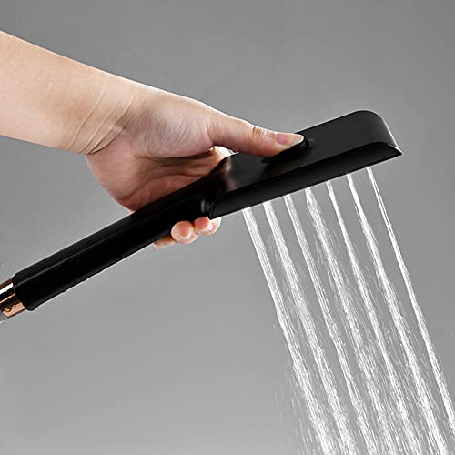 Ensemble de douche or rose complet avec inverseur et jet de douche pluie