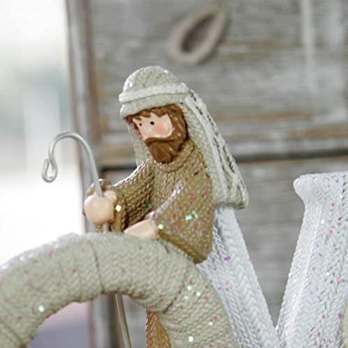 Howfield Christmas Figurine Love Nativity Statue - 10.4 Inch Home Decor Resin Sculpture With Holy Family #TOP2