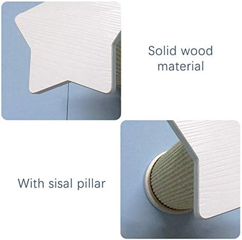 review La La Pet® Star Cat Scratching Post Cat Shelf Board Floating Cat Perch Cat Climber Cat Scratcher Wall Cat Climbing Frame Cat Condo Climber Bed Furniture