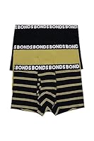 Bonds Men's Underwear Everyday Trunk - 3 Pack, Stripe 2U3 (3 Pack), Large