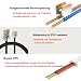 HAWAKA Telefonkabel RJ11 auf RJ45, Telefon Modulares Kabel 6P4C Kabel RJ11-6P4C zu RJ45-8P8C Stecker Flachkabel Telefonbuchse Modem Fax ISDN DSL VDSL