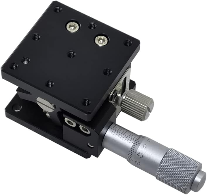 Vertical Stage, MPositioning T40Z-10A Minimum Z Axis Translation Stage, 10 mm Range in Height Adjustment 40 x 40 mm Platform