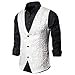 LHWY Camisa de Hombre Chaleco de Traje Slim Fit Business Wedding Chaleco...