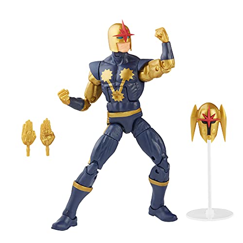Marvel Legends Super Hero Collectible Series - Figura de 15 cm Marvel's Nova - F0203 - Hasbro, Azul