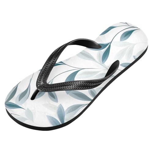 Green Leaves Beach Summer Casual Flip Flop Sandals Non-Slip Quick Dry for Women Men 214B2922