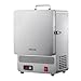 VEVOR Forno Fusione da Tavolo Elettrico da 1500 W, Temperatura Massima 1200 ℃, Acciaio Inox, Forno per Fusione dell'Oro, per Fusione della Cera, Argilla Fai da Te, Tempra dei Metalli