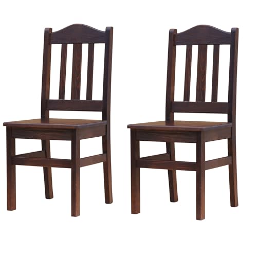 k koma Massiv Kiefer Holzstühle 2er-Set –...