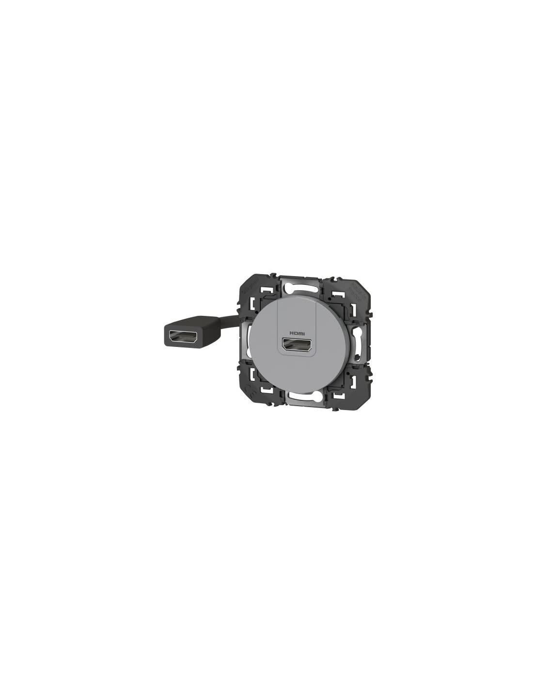 Legrand 600485 Prise HDMI préconnectorisée version 2.0 dooxie finition alu