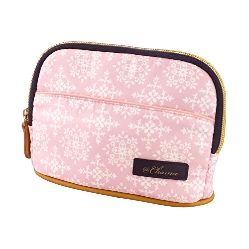 アットファースト スタンドメイクポーチ ピンク 1430464 AF8343 w:約17×d:約5.5×h:約12cm