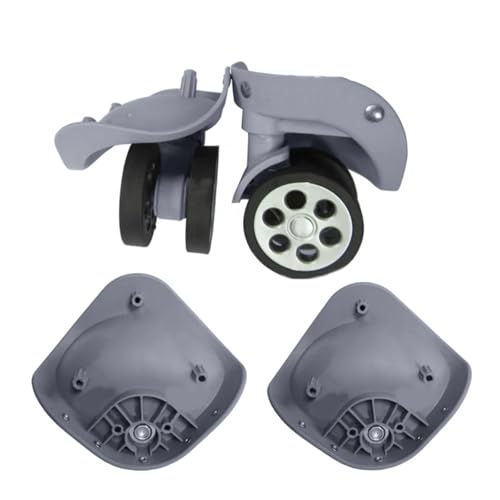 1 Pair A79 Trolley Case Luggage Wheel Repair Travel Suitcase Parts Accessories Wheel Replacement Wheels(Light for Grey,Large)2