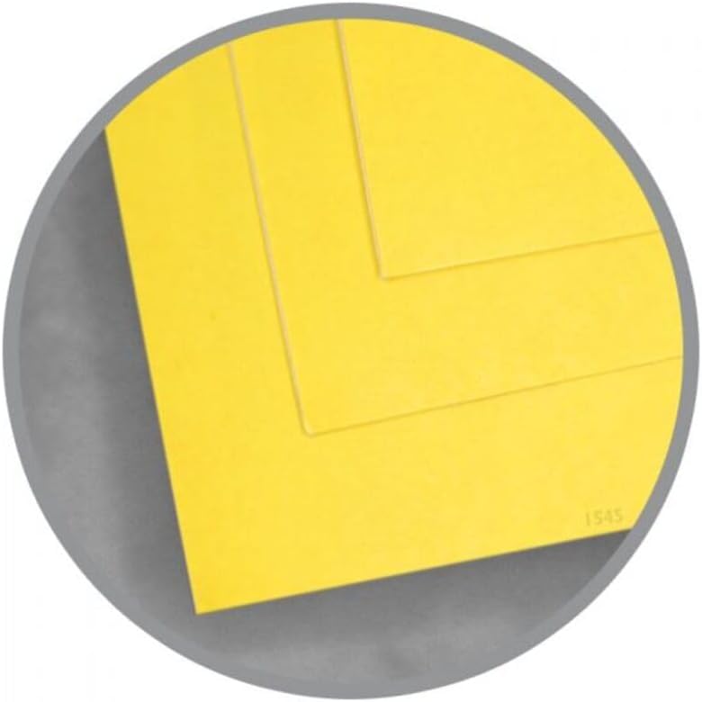 Limited Papers (TM) Permanent Adhesive Paper, 8.5X11 Inch, Letter Size, 60 Pound, Full Sheet Sticker Label, Scored Liner, Offset, 100 Sheets Per Ream (Yellow,)