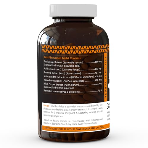 Image of Cureveda Herbal Joyful Joint Support Supplement Tablets For Bone,Joint Wellness (60 Tablets)