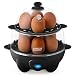 Dash DEC012BK Deluxe Rapid Egg Cooker Electric for for Hard Boiled, Poached, Scrambled, Omelets, Steamed Vegetables, Seafood, Dumplings & More 12 Capacity, with Auto Shut Off Feature Black