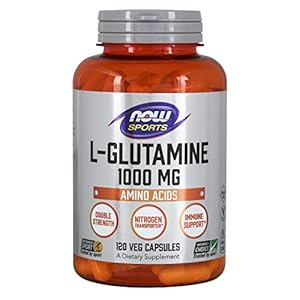 Now Foods L-Glutamine Double Strength, 1000mg, 120 capsules