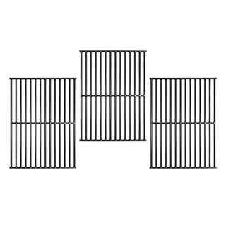 SafBbcue 98888 Grill Grates for Monument Grill 25392 13478 Grill Replacement Parts, Monument Mesa 400 Grill Accessories Parts, Cast Iron Cooking Grids for Monument Grills 4-Burner Propane Gas Grill