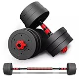 6-in-1 Adjustable Dumbbell, Barbell & Kettlebell Weights Set | 10kg to 50kg Weights | Customisable Strength Training for Home Gym & Fitness Workouts (40, Kilograms) - Image 3