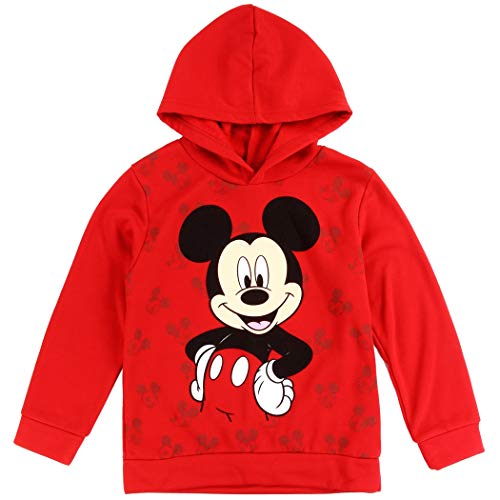Red Disney MICKEY MOUSE Boys Toddler Fleece Hoodie. Toddler Pullover. Size 2T (Medium)