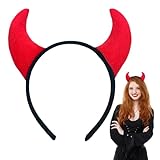 Cuernos de Diablo Diadema, Diademas de Halloween, Diadema Halloween Niña, Cuernos Demonio, Orejas Diablo, para Carnaval, Cosplay, Navidad, Halloweens, Fiesta Temática
