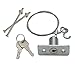 Emergency Release Lock Kit, Disconnect Release Key Locks with 2 Keys, Opener Quick Release Locks for Universal Garage Door
