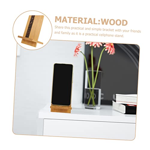 UKCOCO 3 Peças Suporte De Tablet De Madeira Para Celular Suporte De Mesa Para Computador De Mesa Sup