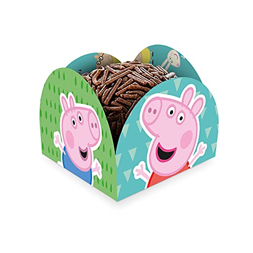 Porta Forminha Doces Festa Peppa Pig 50 Unidades