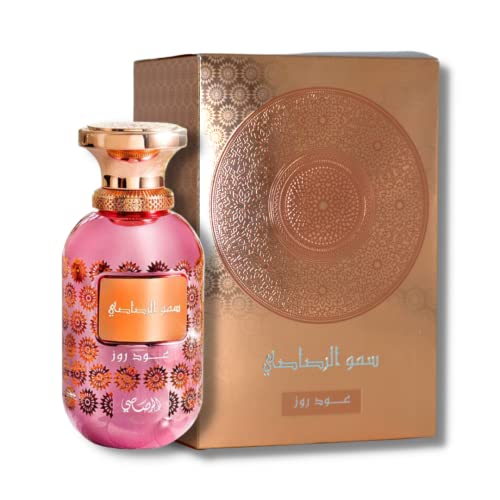 Somow Al Rasasi Lamaan Collection - Oud Rose by Rasasi for Women - 3.38 oz EDP Spray