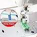 YICBOR Upgraded Automatic Sewing Machine Needle Threader with Strong Magnet, Stitch Insertion Tool with 1pcs Replacement Hooks Quick for Industrial Single Lockstitch Sewing Machine(Blue)