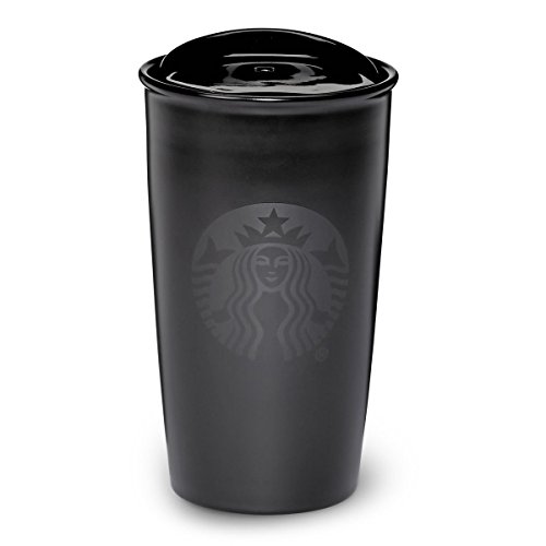 Starbucks Ceramic Traveler - Matte Black, 12 Fl Oz (11046523)
