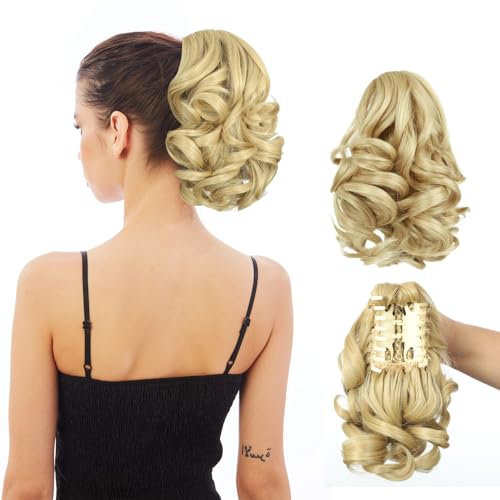 HEWEICSY �|�j�[�e�[���G�N�X�e���V�����A�����p�N���b�v�I���|�j�[�e�[���A22.9 cm �N���[�N���b�v �V���[�g�J�[���[�E�F�[�u�|�j�[�w�A�G�N�X�e���V���� �����p - ���C�g�n�j�[�u�����h