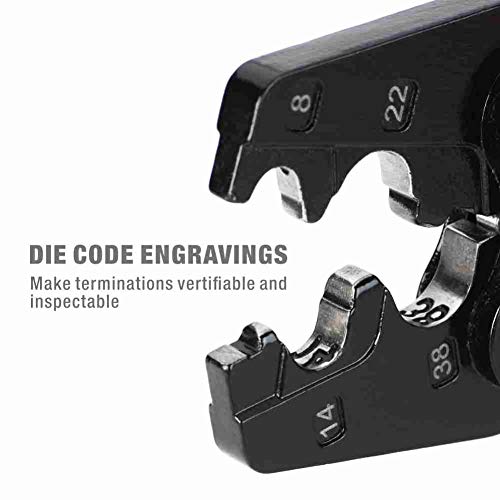 Icrimp Crimper For Awg 8-2 Works For Non-Insulated Terminals And Butt/Splice/Open/Plug Connectors For Auto Electrical,Marine,Motorcycle Wiring Repairs,Loom Assembly #TOP2
