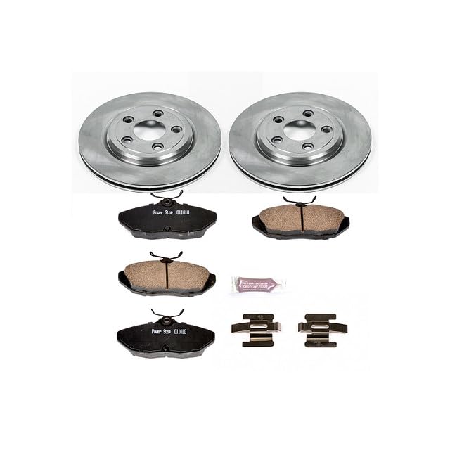 Image of PowerStop Rear Brake Kit for Jaguar S-Type 2000-02 - Z17 Ceramic Brake Pads & Disc Rotors Replacement, KOE1360