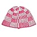 Women's Winter Bucket Hat Fashion Knit Cloche Hat Block Color Warm Crochet Cap Warm Ear Protection Winter Hats Pink