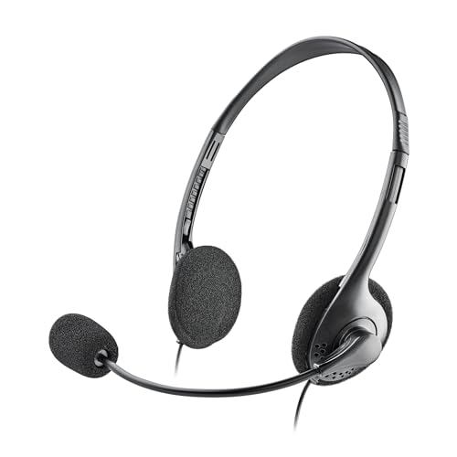 NGS MS103 Max - Casque Filaire, Casque d’Ordinateur Filaire, Casque avec Microphone, Casque et Micro Réglables, Léger, Contrôle du Volume, Connexion Jack 3.5 mm, Longueur du Câble 1.5 m