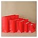 ZZZYW Multi-Größe. DIY. Kraftpapier Tasche mit Grifffestival Geschenk Tasche Einkaufen Papiertüte Kleidung Geschenk Verpackungsbeutel (Color : Red, Gift Bag Size : Vertical 25x32x13cm)