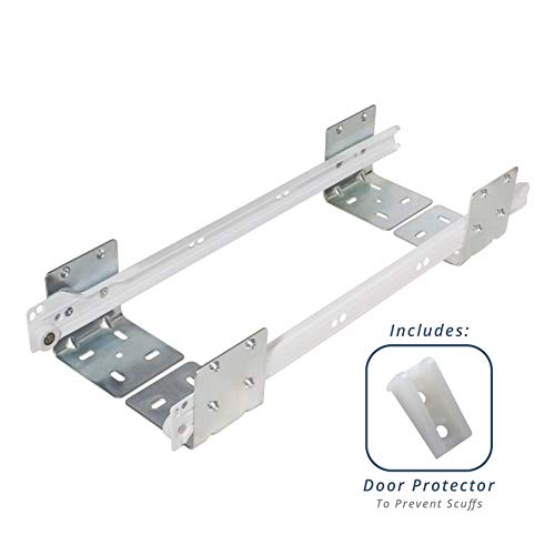 Sliding Pull-Out Shelf For Cabinets (Kitchen Cupboards, Pantry Drawers, Bathroom Storage, Etc.) 2 3/8" Tall - 21 3/4" Deep - Includes 3/4 Slides & Base Mounting - Clear Opening Width: (16") #TOP3