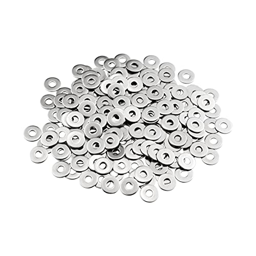 M4 Washers, M4 x 12mm Penny Washers, MeHurr (Pack of 100) A2 304 Stainless Steel Washer, Flat Repair Washer