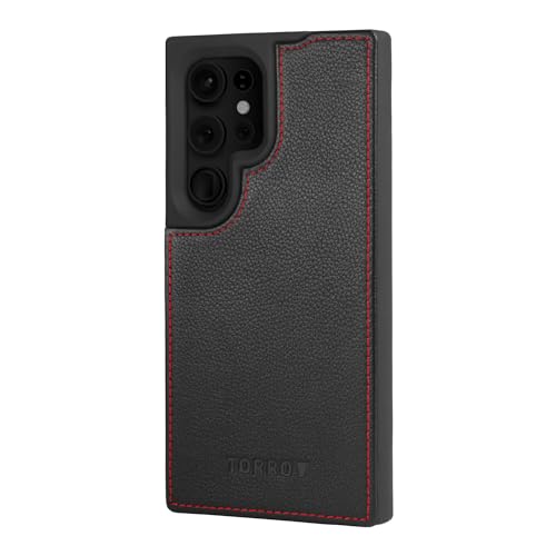 Étui Samsung Galaxy S24 Ultra antichoc en cuir noir anti-rayures