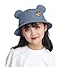 EVAEVA Mützen Für Männer Muster Kappe Mädchen Kinder Kleinkind Hüte Jungen Eimer Hut Baby Druck Sun Baseballmützen Cap Schwarz Original (Blue, One Size)