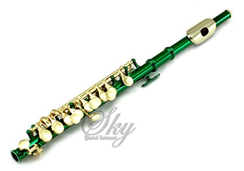 image for Sky(Paititi) Band Approved Green Laquer with Gold KeysPiccolo Key of C