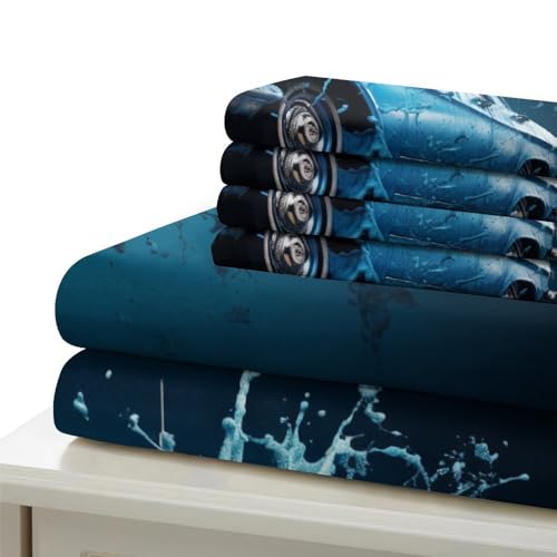 Housse de couette voiture effet éclaboussure 3D en microfibre douce King - 6