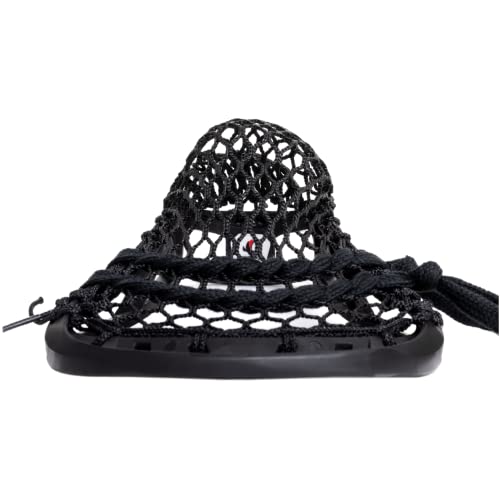 Silverfin Camber Lacrosse Head Strung for Men Attack/Midfield (Black)