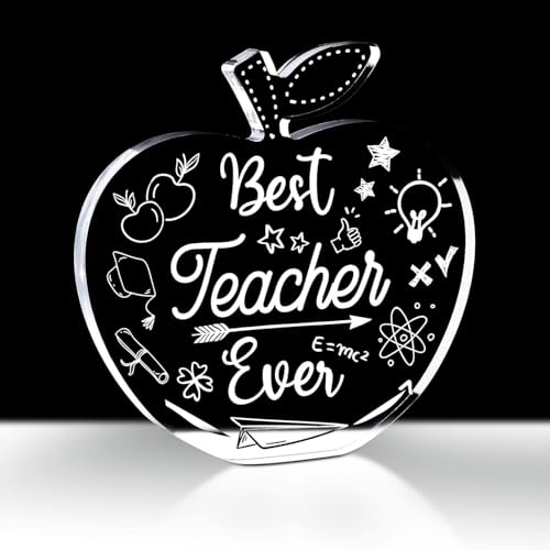 Image of Gifzy Apple Shape Teacher Appreciation Gifts for Women /men Christmas Thank You gift for Teacher, Teachers day gift - Desk Decor and Paperweight Supplies
