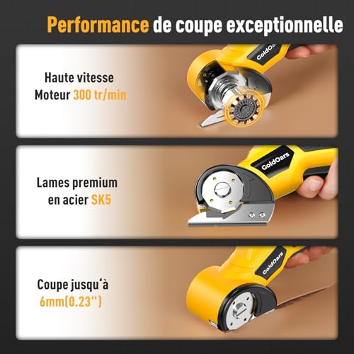 GoldOars Découpeuse Électrique pour Carton 4V Rechargeable – vue 4
