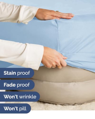 Image of CGK Linens 2 Pack Extra Deep Queen Fitted Sheets - Light Blue