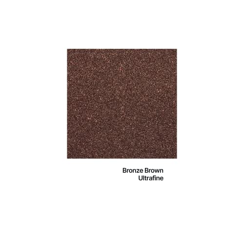 Hemway Premium Ultra Sparkle Glitter Multi Purpose Metallic Flake For Arts Crafts Nails Cosmetics Resin Festival Face Hair - Bronze Brown - Ultrafine (1/128" 0.008" 0.2Mm) 100G / 3.5Oz #TOP1