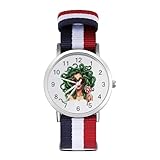 Orologio da polso moderno Medusa con lecca-lecca personalizzato, al quarzo, numeri arabi, con cinturino regolabile per uomo e donna